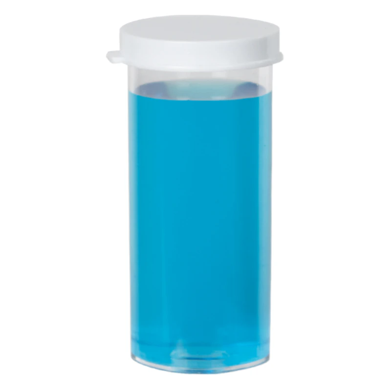 15 Dram Premium Polystyrene Clear Vial with Snap Cap