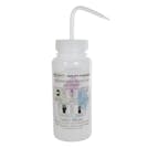 500mL (16 oz.) Scienceware® Ethanol Safety-Vented & Labeled Wide Mouth Wash Bottle with Natural Dispensing Nozzle