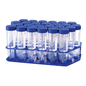 15mL Nunc™ Conical Polypropylene Centrifuge Tubes with Attached Caps & Rack - Sterile - Case of 500