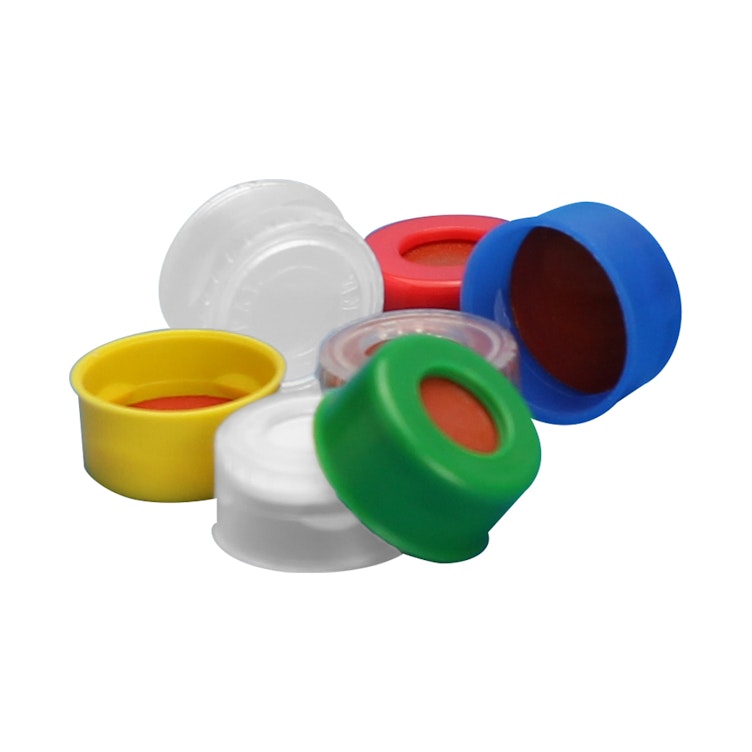 11mm Yellow Poly Crimp™ Seals with PTFE/Silicone Liners - Case of 1000