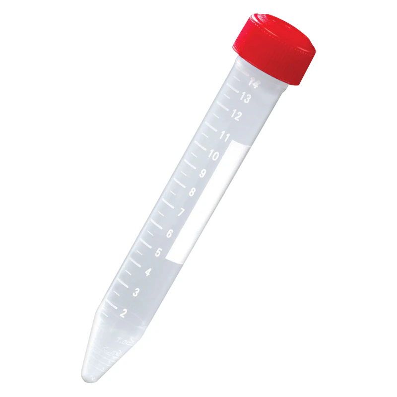 15mL Polypropylene General Purpose Centrifuge Tubes with Caps & Racks - Sterile - Case of 500