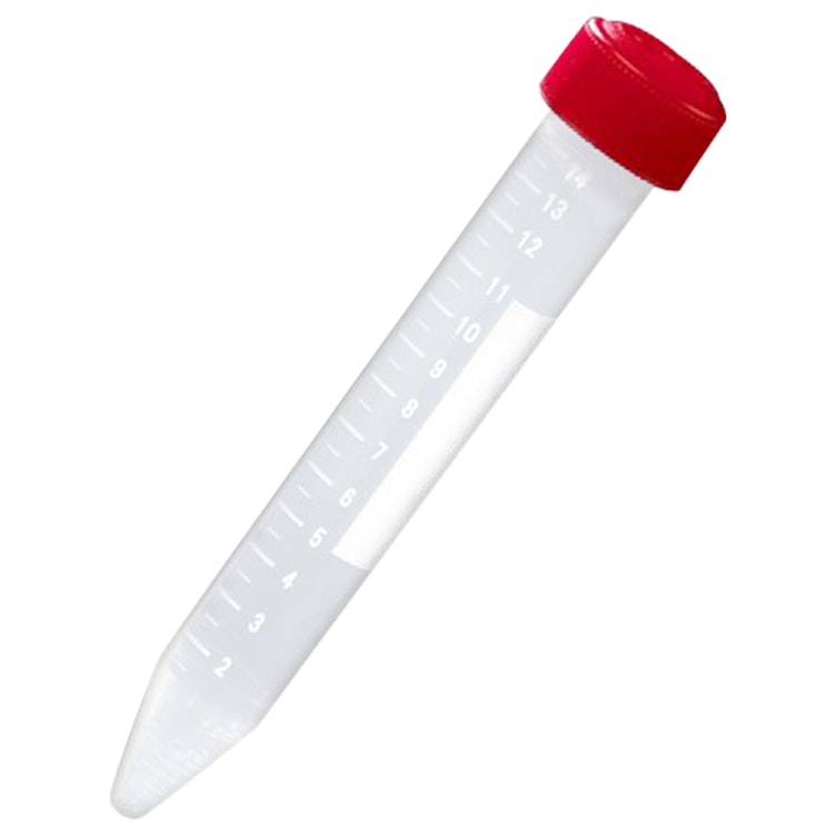 15mL Polypropylene General Purpose Centrifuge Tubes with Caps - Case of 500