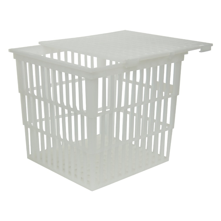 Test Tube Basket with Lid 9" L x 9" W x 9" Hgt.