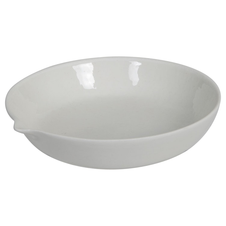 100mL Flat Form Porcelain Evaporating Basin with Spout