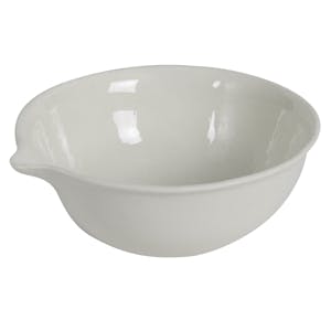 175mL Deep Form Porcelain Evaporating Basin with Spout