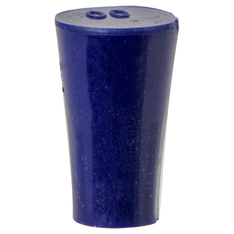 Size 00 Solid Blue Silicone Stopper - Package of 12