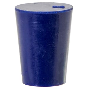 Size 1 Solid Blue Silicone Stopper - Package of 12