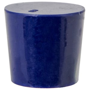 Size 5 Solid Blue Silicone Stopper - Package of 12