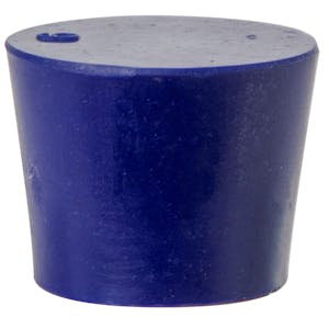 Size 6 Solid Blue Silicone Stopper - Package of 12