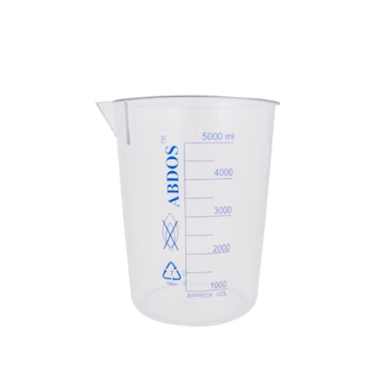 5000mL TPX Beaker with Printed Graduations