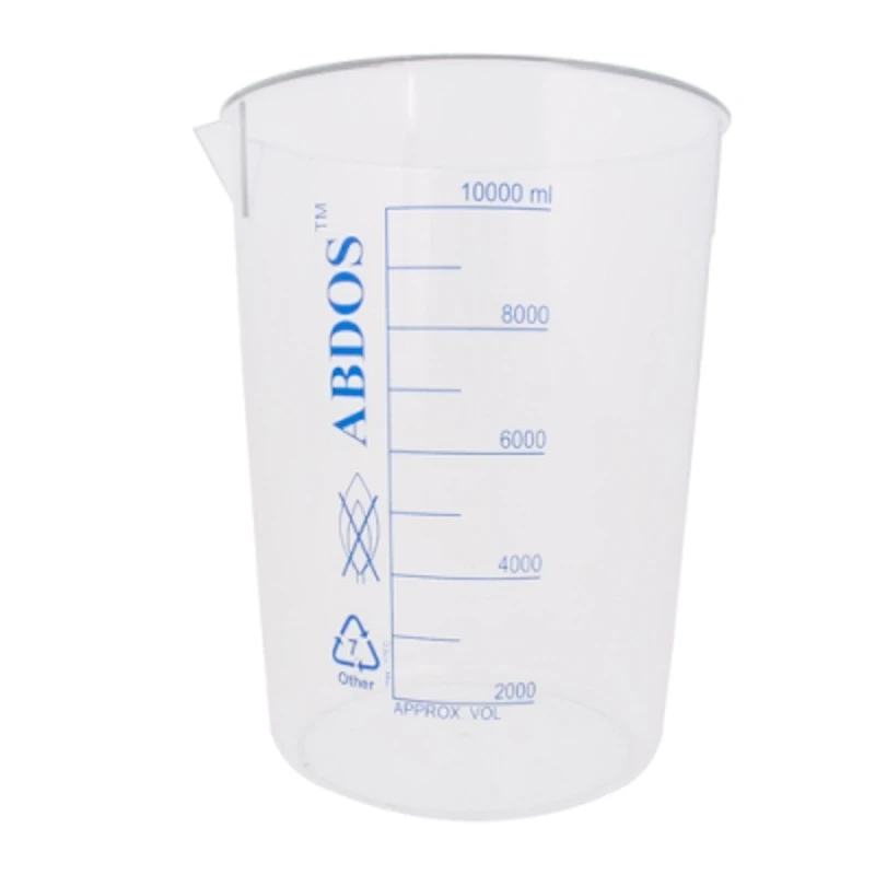 10000mL TPX Beaker with Printed Graduations
