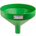 17-1/4" Top Diameter Green Tamco® Funnel with 2-7/8" OD Spout