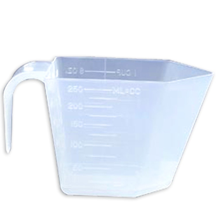 Clear Plastic 1 Cup Measuring Cups (3 Pack) grip handle 8 oz 