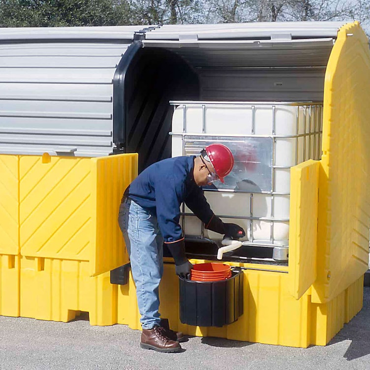 UltraTech Ultra Twin Spill Containment IBC Hardtop