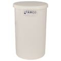 5 Gallon Natural Tamco® Plating Tank with Cover - 10" Dia. x 16" High