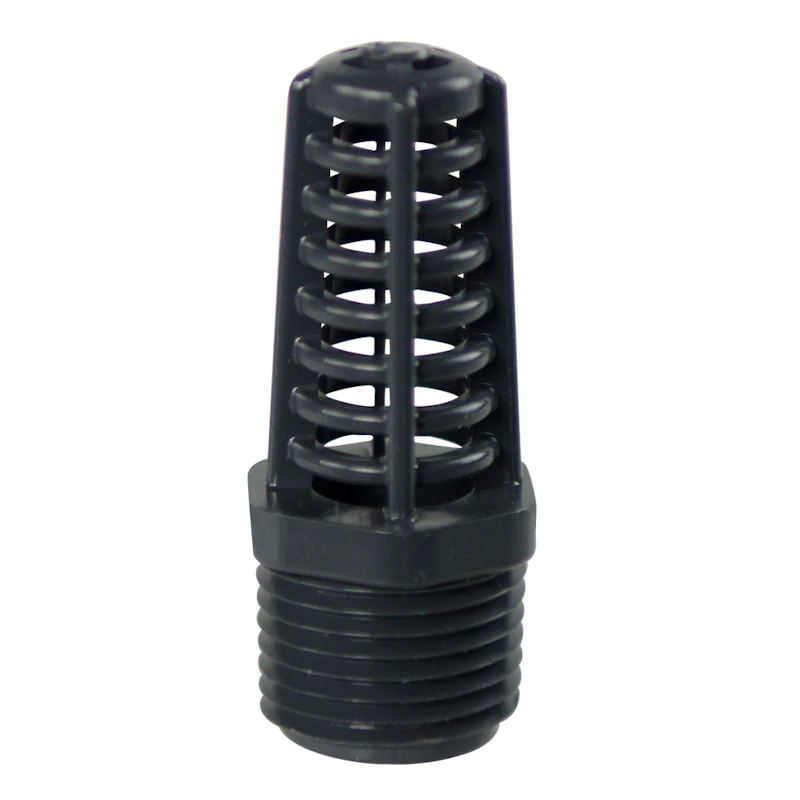 1/2" MNPT PVC Compact Foot Valve Screen