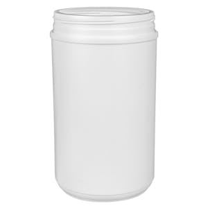 85 oz. HDPE White Canister with 120mm Neck (Lid Sold Separately)