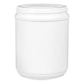 23 oz. HDPE White Canister with 89mm Neck (Lid Sold Separately)