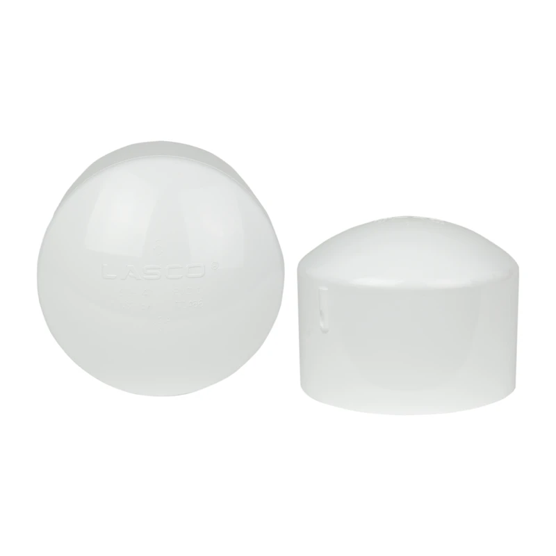 12" Schedule 40 White PVC Socket Cap