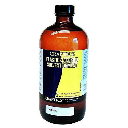 8 oz. Clear Acrylic Solvent Cement