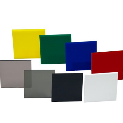 0.125" (3.2mm) x 12" x 12" White 7328 Translucent Acrylic Sheet