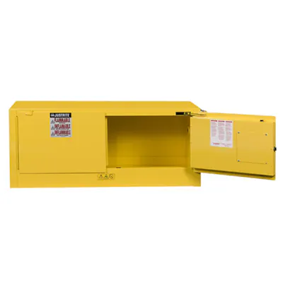 12 Gallon Self-close Justrite® Sure-Grip® EX Piggyback Cabinets