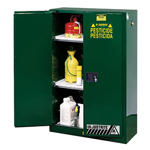 60 Gallon Manual-Close Justrite® Sure-Grip® EX Cabinet for Pesticides
