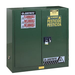30 Gallon Self-Close Justrite® Sure-Grip® EX Cabinet for Pesticides