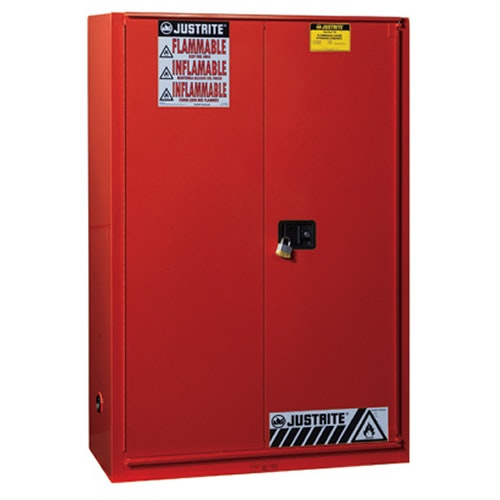 60 Gallon 1 Sliding Self-Close Door Justrite® Sure-Grip® EX Safety Cabinet for Combustibles