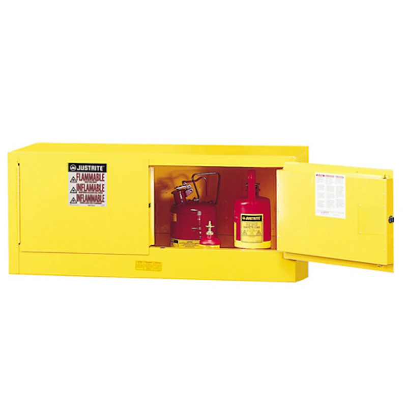 12 Gallon Manual-close Justrite® Sure-Grip® EX Piggyback Cabinets