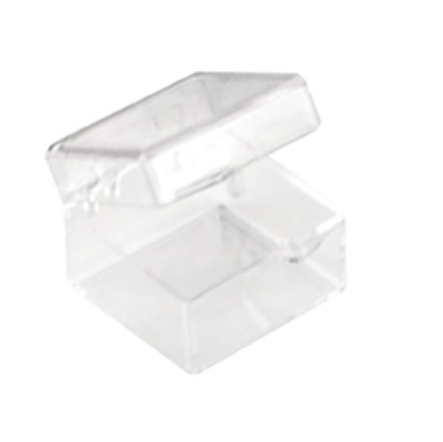 Plastic hinged deals box