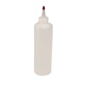 16 oz. Natural HDPE Cylindrical Sample Bottle with 28/410 Natural Yorker Cap