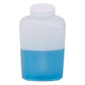 32 oz. Natural HDPE Wide Mouth Oblong Bottle with 53/400 White Ribbed Cap with F217 Liner