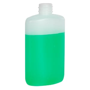 3 oz. Natural HDPE Oval Bottle with 20/410 Neck (Cap Sold Separately)