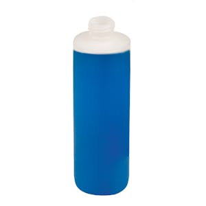 8 oz. Natural HDPE Cylinder Round Bottom Bottle with 24/410 Neck (Cap Sold Separately)