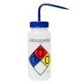 500mL (16 oz.) Scienceware® Distilled Water Wide Mouth Safety-Labeled Wash Bottle with Blue Dispensing Nozzle