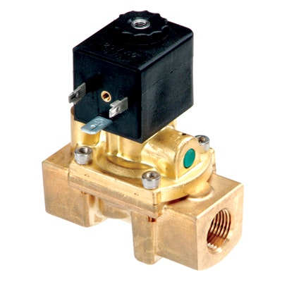 1/2" NPT/12.5mm Air-Sol Brass 2-Way Process Solenoid Valve with 120 VAC