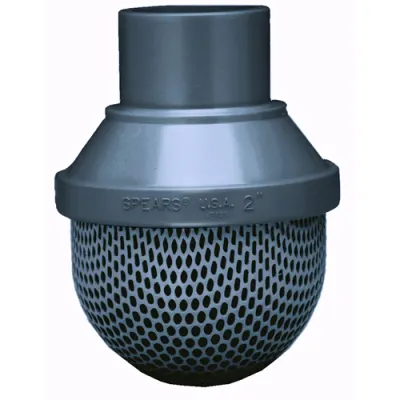 1/2" Spigot PVC Standard Foot Valve Screen