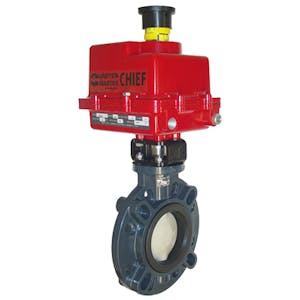 2" Type 57 Butterfly Valve with Series 92 Electric Actuator