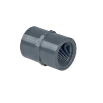 3" Schedule 80 Gray PVC Threaded Female Coupling