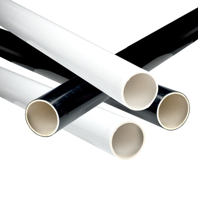 1-1/4" White Pipe - 1.66" OD x 0.113" Wall