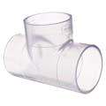 1/4" Clear Schedule 40 PVC Tee