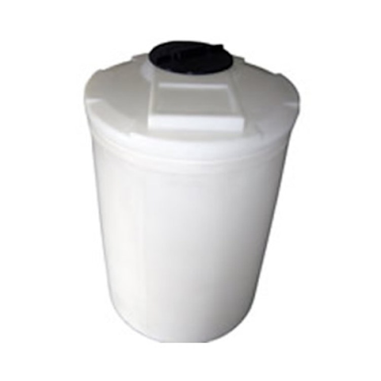 Chemtainer 1 Gallon Plastic Open Top Batch Storage Tank with Lid