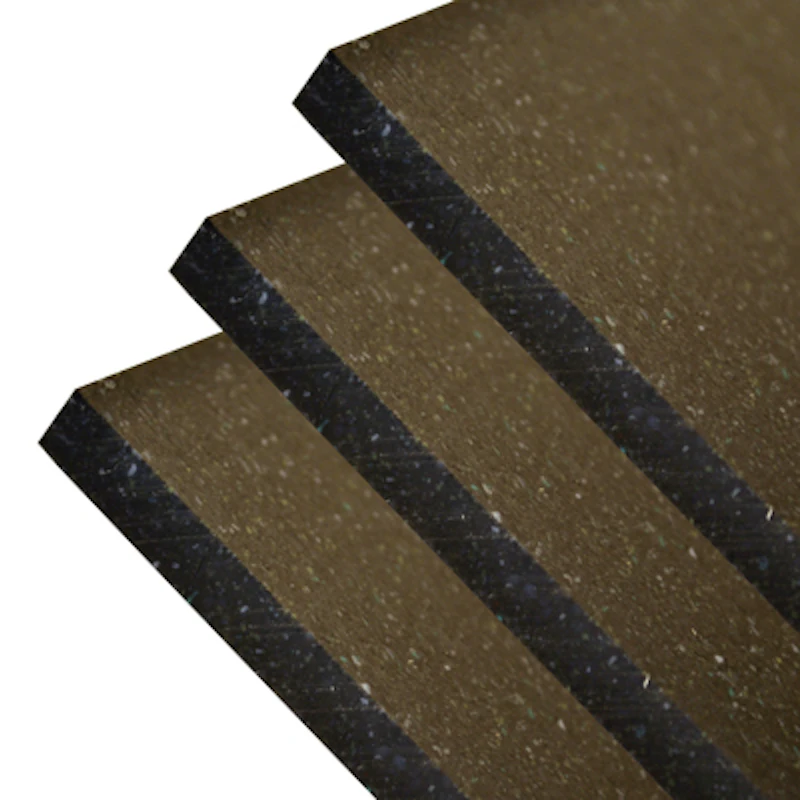 0.375" x 48" x 120" Black Reprocessed UHMW Sheet
