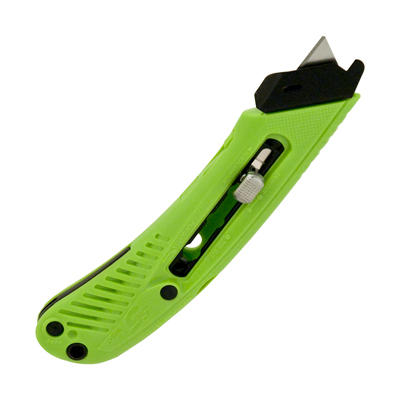 S5™ Left Handed Safety Cutter with 1 Blade & Film Cutter - Red