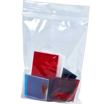 3" x 4" x 2 mil Reclosable Bags with Hang Hole