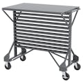 Steel Cart with Shelf Top - 38-1/2" L x 24" W x 36-1/2" Hgt.