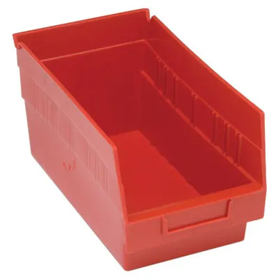 11-5/8" L x 6-5/8" W x 6" Hgt. Red Quantum® Store-More Shelf Bin