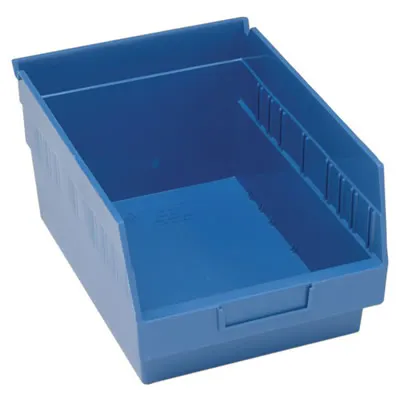 11-5/8" L x 8-3/8" W x 6" Hgt. Blue Quantum® Store-More Shelf Bin