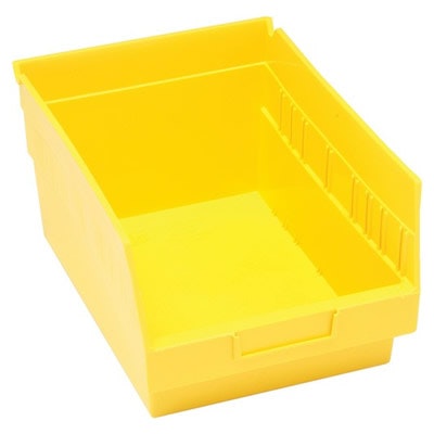 11-5/8" L x 8-3/8" W x 6" Hgt. Yellow Quantum® Store-More Shelf Bin